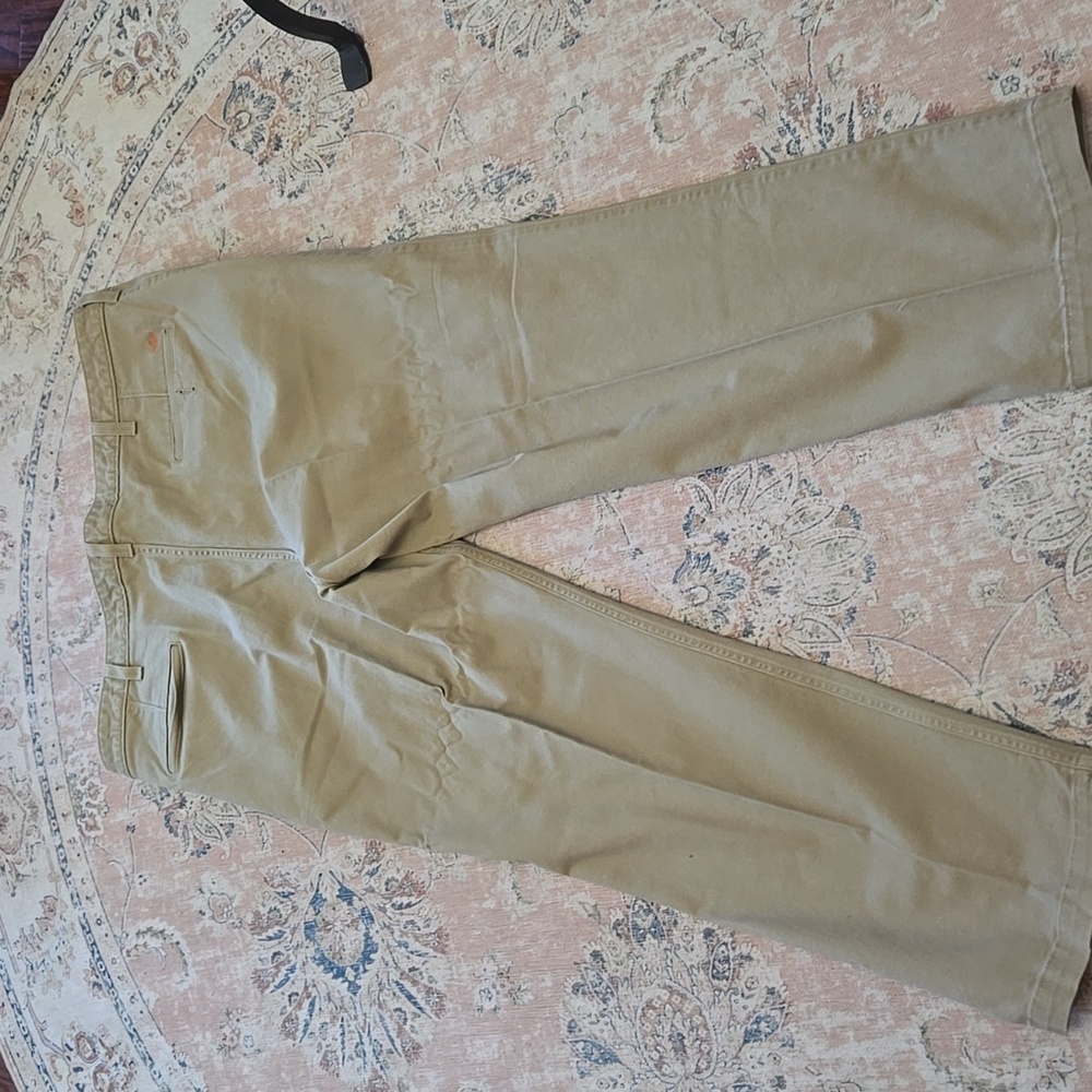 Dockers Classic Men's Khaki Pants Chinos Cotton Stretch Flat Front 42 X 30 EUC - Picture 3 of 6